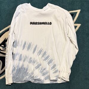 White and Gray Long Sleeve Tee